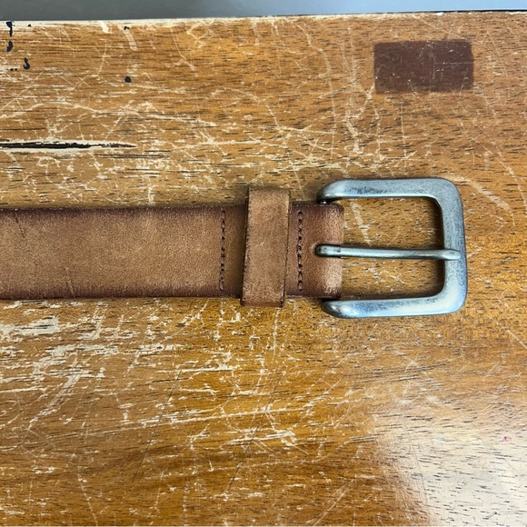 Vintage American Eagle Brown Leather Belt 30/31” Womens Boho Western Cowgirl - Picture 3 of 11